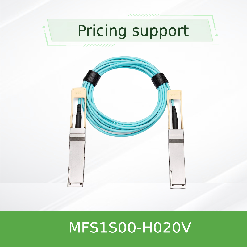 MFS1S00-H020V(980-9I45T-00H020) Кабель Mellanox AOC Ethernet 200GbE QSFP56 Активный оптический кабель кабели Infiniband