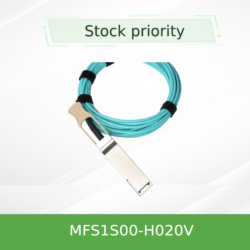 Кабель MFS1S00-H020V IB HDR Mellanox AOC консоли до кабеля сети 200Gb/S QSFP56 20m