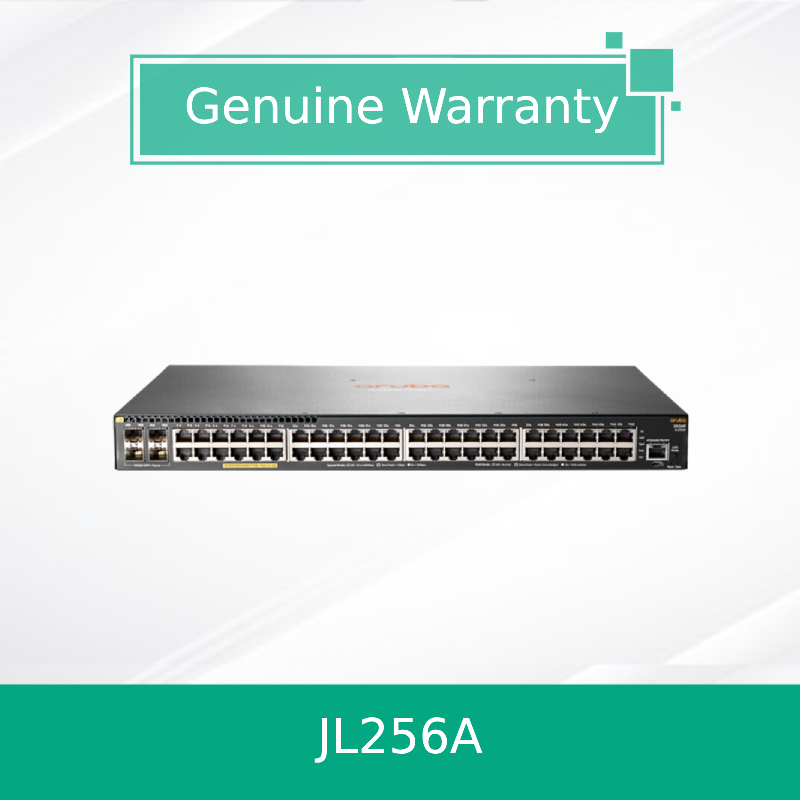 Коммутатор Hpe Aruba Networking 2930f 48g Poe+ 4SFP+ JL256A Новый и Оригинальный