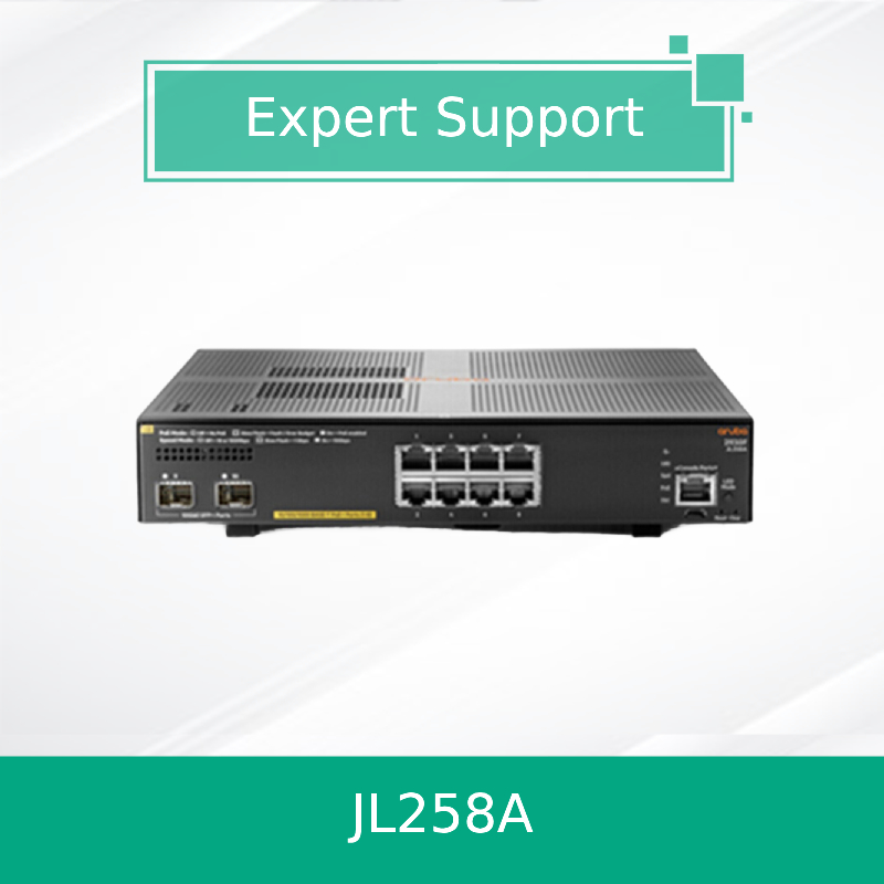 Hpe Aruba Networking 2930f 8g Poe+ 2SFP+ Switch (JL258A) Новый и оригинальный