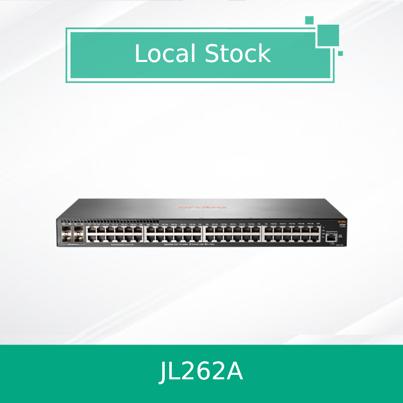 Коммутатор Hpe Aruba Networking 2930f 48g Poe+ 4SFP 370W (JL262A) Новый и Оригинальный