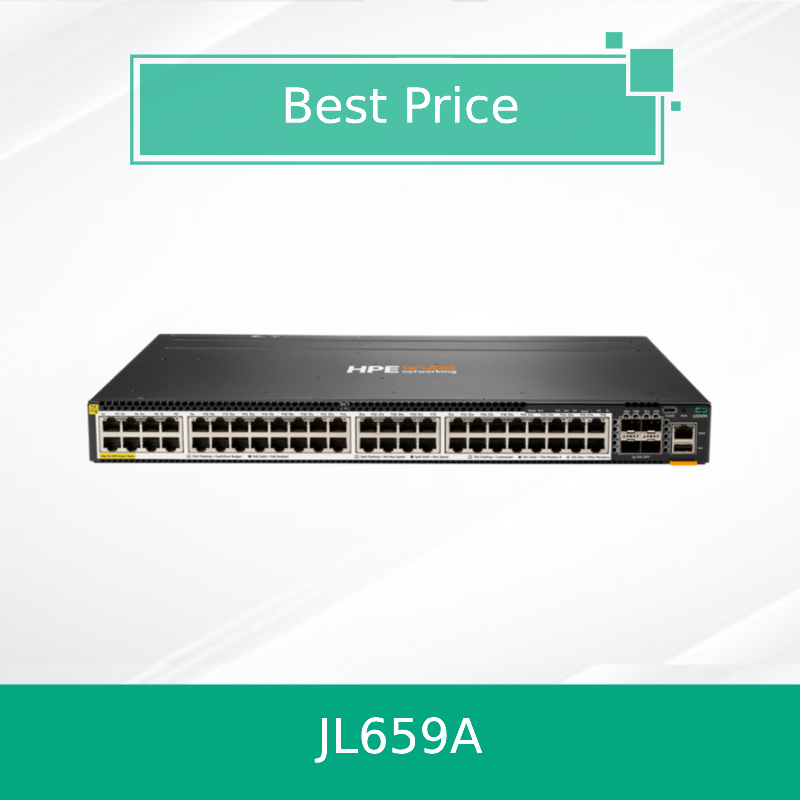 Hpe Aruba Networking Cx 6300m 48-портный Hpe Smart Rate 1/2.5/5gbe Poe и 4-портный SFP56 Switch (JL659A)