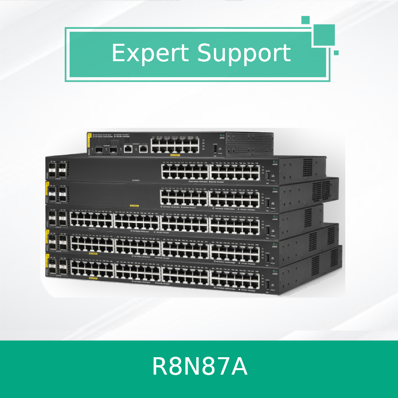 Hpe Aruba Networking Cx 6000 24G Class4 Poe 4SFP 370W Switch (R8N87A) Новый и оригинальный