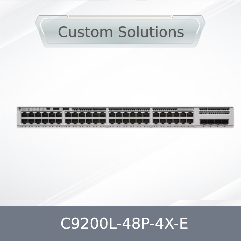 Новый оригинал на складе C9200L-48p-4X-E Ciscos Cata Lyst 9200L 48 Port Poe+ 740W 4X10g Uplink, сетевой коммутатор