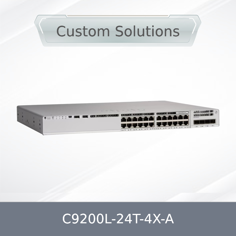 Оригинальный новый коммутатор Cisco C9200L-24t-4X-a Catalyst 9200L с 24 портами, 4x 1G, SNMP, стекируемый, QoS, LACP, Cisco C9200L-24t-4X-a