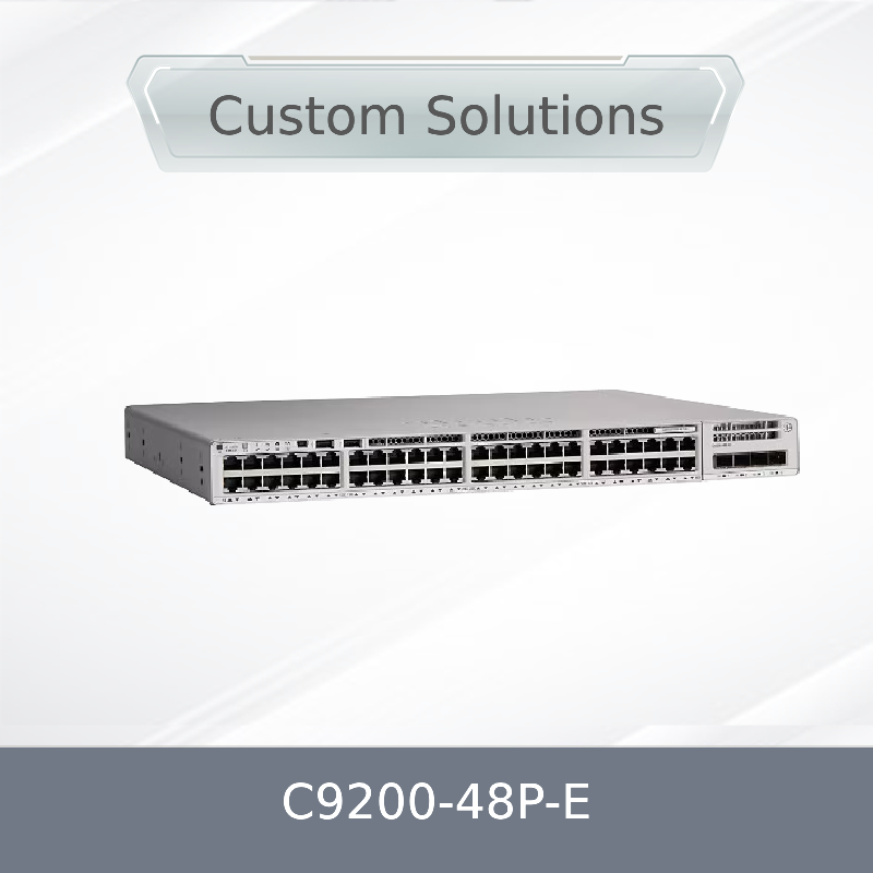 C9200-48p-E 48X 1g RJ45 Poe+Port Network Switch 48 Port Poe+Network Essentials с питанием от переменного тока X1