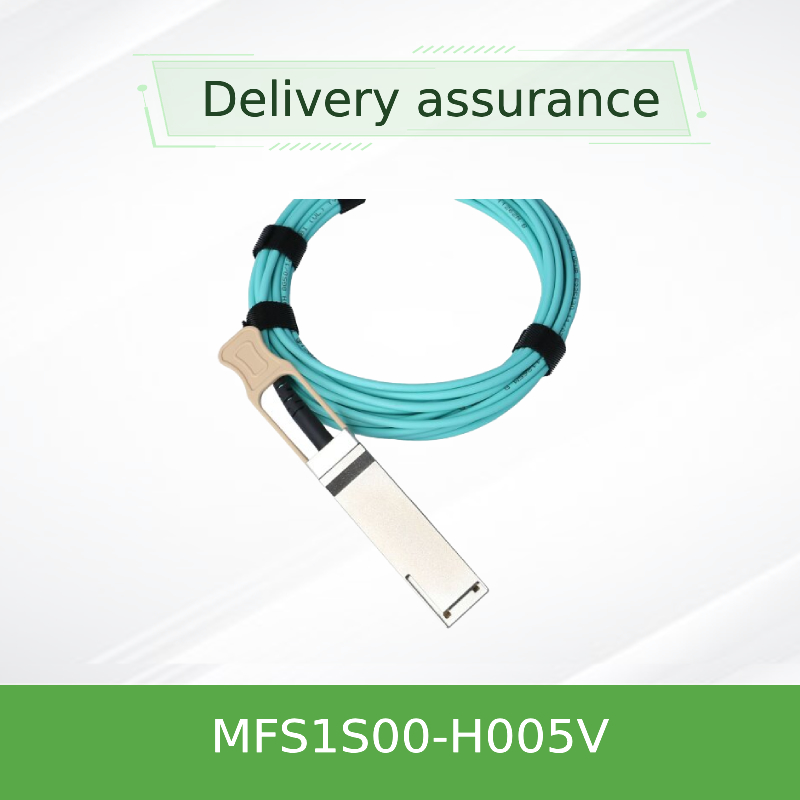 NVIDIA MFS1S00-H005V Активный оптический кабель 200 Гбит/с QSFP56 - 5 м, высокоскоростная сетевая карта для центров обработки данных
