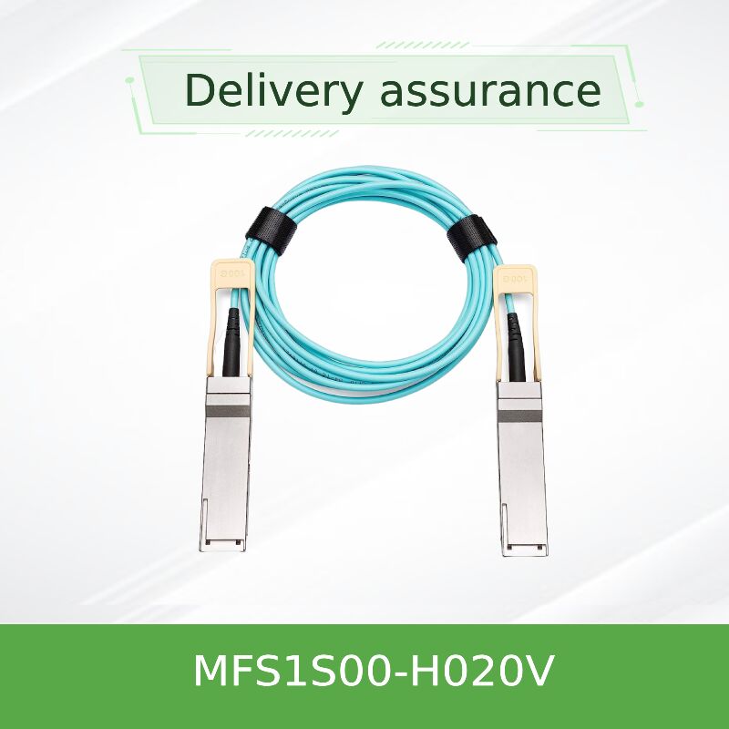 NVIDIA MFS1S00-H020V 20m QSFP56 200Gb/s Active Optical Cable | Long-Reach AOC for InfiniBand HDR & 200GbE Networks