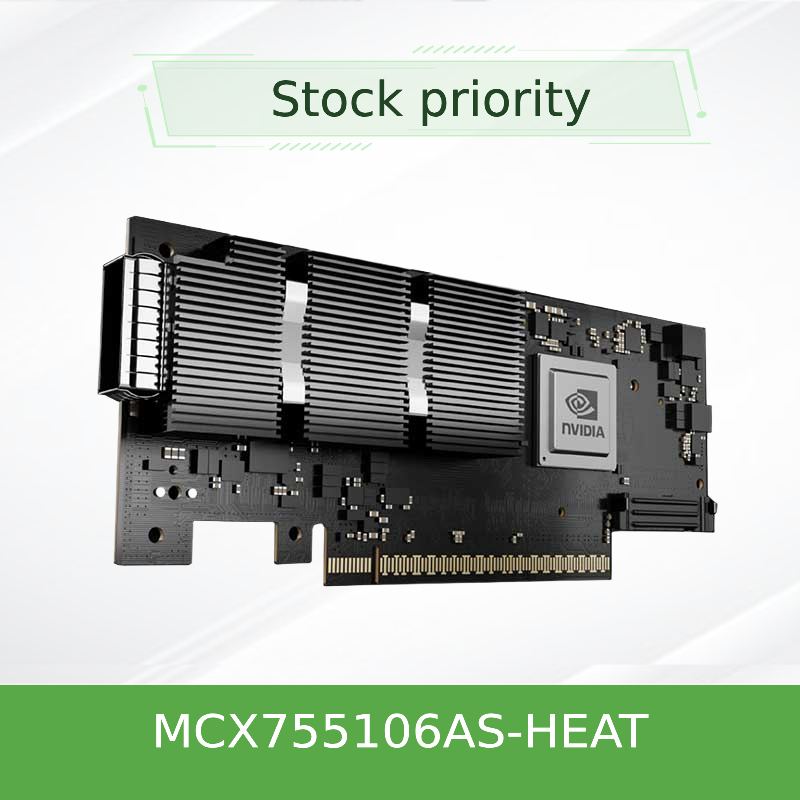 NVIDIA ConnectX-7 MCX755106AS-HEAT 400Gb/s Dual-Port InfiniBand & Ethernet Smart NIC с PCIe Gen5