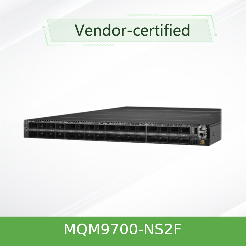 NVIDIA Mellanox MQM9700-NS2F NDR 400Gb/s InfiniBand Switch (64-Port QSFP56)